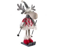 WeRChristmas Figurine dÃ©lan sur Skis Multicolore 30 cm