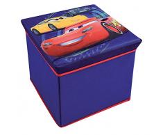 FUN HOUSE 712768 Tabouret de Rangement pour Enfant, Untisse/MDF, Bleu, 30 x 30 x 30 cm