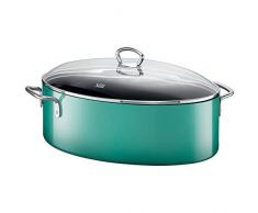 Silit 2136299332 Cocotte Ovale, Ãmail, Vert, 36,5 cm