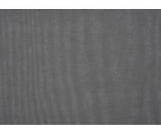 Linder 0169 /92/375FC Voilage Naturel Kaolin Gris Oeillets Carrés 145 x 260 cm