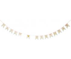 Talking Tables Pastel-Garland Dire avec Scintillement Guirlande Happy New Year, Papier, Multicolore, 0,02 x 0,28 x 0,2 cm