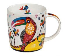 Maxwell Williams Mug coloré en porcelaine Motif vache avec inscription Betsy Multicolore, Porcelaine, Tango (Toucan)