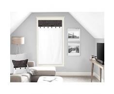 Soleil docre Oasis Brise bise, Voile, Coton, Noir, 60 x 120 cm