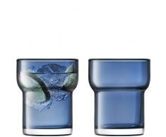 LSA International Utilitaire de Gobelet 300Â ML Sapphire X 2, Bleu, 8.2Â x 8.2Â x 10Â cm