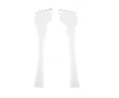 Zak Designs 0025-320 Couverts Ã Salade Petits Pieds 32 cm San Transparent