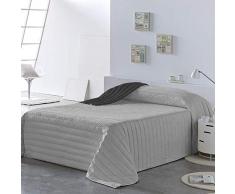 PETTI Artigiani Italiani - Couette, Couette été, Gris, Double Face, 240x260 cm , Couvre Lit, 100% Made in Italy