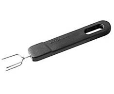 Fackelmann 41847 Fourchette Ã Pommes de Terre 14cm en PP/INOX, Plastique, Noir/Argent, 14 x 7,8 x 2 cm