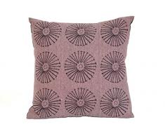 Sukima Decor Circle Coussin, Laine, Gris, 45Â x 45Â x 6Â cm