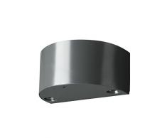 Galix G9 Applique Murale Solaire Moderne TrÃ¨s Eclairante, MÃ©tal, Noir