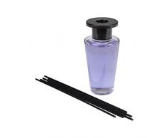 HOMEA 6DIF100VI Diffuseur de Parfum Conique Verre Violet 5,5 x 5,5 x 22,5 cm