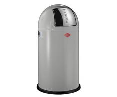 WESCO Poubelle Pushboy 175Â 831â76/Poubelle RevÃªtement Poudre en Acier 39.0Â x 39.0Â x 75.50Â cm Gris