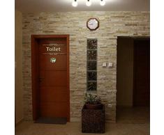 Fillplus Stickers muraux WC & Smile Lumineux Autocollant Stickers muraux Art Salon Chambre denfant dÃ©cole Restaurant HÃ´tel Cafe Bureau DÃ©cor Home DÃ©coration, Multicolore