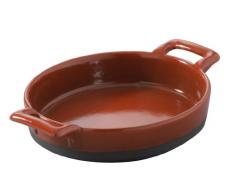 Revol Plat Ovale Eclipse Rouge 14.5X13 Cm