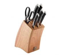 RICHARDSON SHEFFIELD Bloc Ã Couteaux de Cuisine de KyÅ«, Noir, Lot de 7