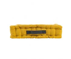 coton dintérieur coussin de sol 45x45x10cm coton pacha jaune