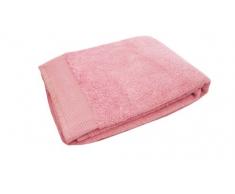Blanc des Vosges Eponge unie Drap de bain Coton Bois de rose 100x150 cm