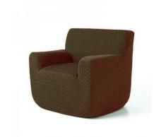 Comptoir du Linge Protège Fauteuil Bi-Extensible Polo 1 place Marron