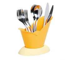 Bama Folia Ãgouttoir Ã Couverts, Jaune, 15.5 x 10 x 15.5 cm