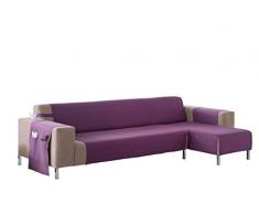 Martina Home Betta - Couvre-Chaise Longue Bras Droit Chaise Longue XL 280 CM Lilas