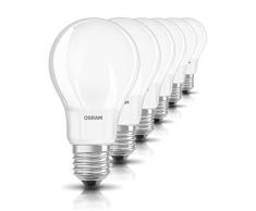 Osram Ampoule LED Filament, Forme Classique, Culot E27, 5,2W Equivalent 40W, 220-240V, dépolie, Blanc Chaud 2700K, Lot de 6 pièces