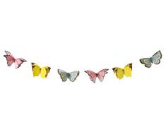 Talking Tables Truly Fairy Guirlande de Papillons à Suspendre, 2,5 m, Multicolore