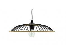 Lussiol 250535 Suspension, 60 W, MÃ©tal/Rotin