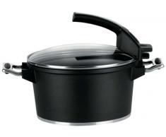 PENSOFAL Pen8105 Faitout 2 poignÃ©es avec Couvercle Verre, diam. 20cm, en Boite Cadeau, SÃ©rie Suprema Bioceramix, Noire