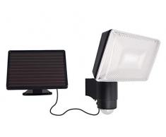 GAO Projecteur LED solaire avec détecteur de mouvement, Plastique, noir, 5.4 x 18,5 x 9,3 cm