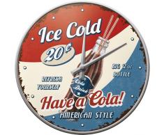 LnderBier Vertriebs GmbH Horloge Murale dans Un Style rÃ©tro - Have a Cola! - Pendule Murale - Nostalgie Vintage