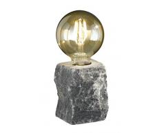 Reality Leuchten R50531011 Lampe de table, Marbre, Gris