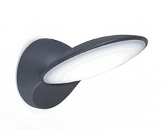 Lutec 563800016 Applique Tona 1L, Métal, Intégré, 9 W, Noir