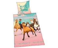 Herding SPIRIT Parure de Lit, Réversible, Housse de Couette 135 x 200 cm, Taie dOreiller 80 x 80 cm, Coton/Renforcé