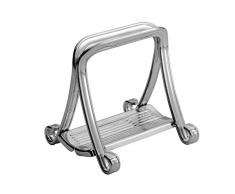 InterDesign York Lyra porte serviette de table, pose serviette Ã©lÃ©gant en mÃ©tal pour cuisine, convient comme range courrier sur le bureau, argentÃ©