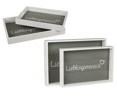 Out of the blue Plateau, Bois, Multicolore, 35 x 24 x 25 cm, de 2 unités