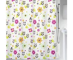 Spirella 10.18471 Textil-Duschvorhang Panda Life Multicolor, 180X200 cm Rideau de Douche, Polyester, Multicolore, 180 x 200 cm