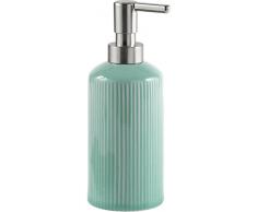 Gedy Sabina Distributeur de Savon, céramique, Aigue-Marine, 7,5 x 7,5 x 19