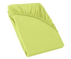 CelinaTex Perla Drap-Housse surmatelas Housse lit sommier tapissier Coton 120x200-130x200 cm Vert