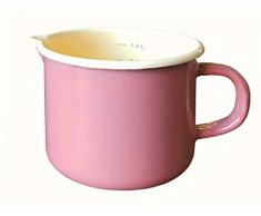 KRÃGER Karl Pot à Lait, Ãmail, Rosa, 20 x 11 x 13 cm