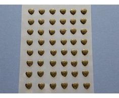 Club Green Autocollant coeurs, Noir, 48Â par feuille