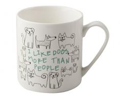 Everyday Home Chien Peut Mug, Blanc