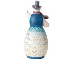 Heartwood Creek Figurine Bonhomme Neige GM 6001523, RÃ©sine, Multicolore, 50