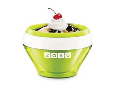 Zoku Sorbetière Verte, Plastique, Green, 14 x 14 x 9.5 cm