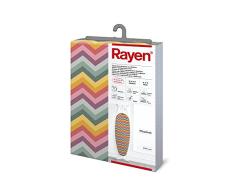 Rayen Housse pour table Ã repasser en coton Multicolore, 127Â x 51Â x 51Â cm
