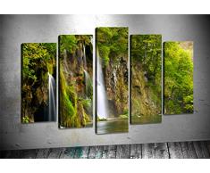 Bonamaison Peinture sur toile, multicolore, 100 x 60 cm, 5 unit - ConÃ§u et fabriquÃ© en Turquie