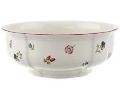 Villeroy & Boch Petite Fleur Plat creux, 21 cm, Porcelaine Premium, Blanc/Multicolore