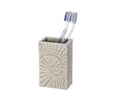Wenko 21721100 Fossil Gobelet Salle de Bain/WC Beige Dimensions 7,5 x 5,5 x 11,5 cm