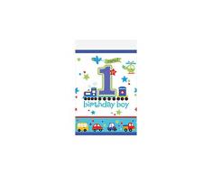 Nappe en Plastique 1er Anniversaire Tous Ã Bord