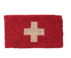 Young Generation Shoe Max YH 101057 Paillasson en Fibre de Coco avec Base en Latex Anti-dÃ©rapant Croix 37 x 22Â cm