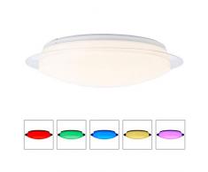 BreLight Duffy Plafonnier mural en plastique Blanc 45 cm 36 W