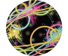 Creative Converting Nappe en Plastique imprimÃ©e, Papier, Small Plates, 17,7 cm